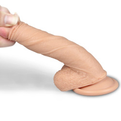 LoveToy Nature Cock Gode réaliste DUAL Silicone 13 x 3.5 cm Chair